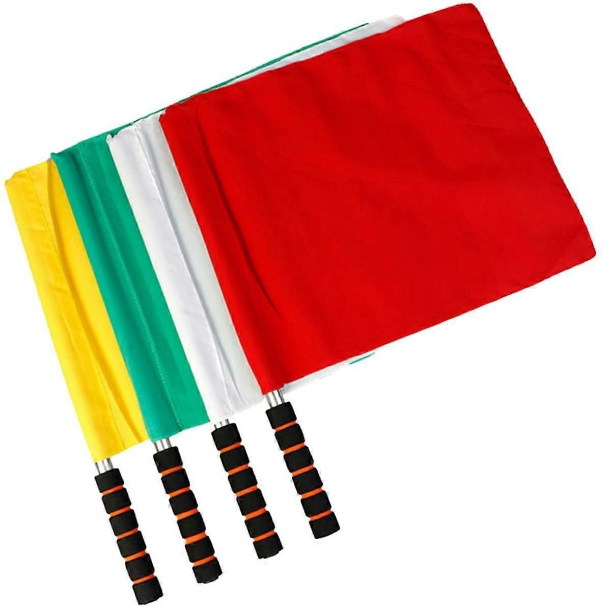 4pcs Referee Flag Volleyball Linesman Flags Referee Hand Flags Volleyball Referee Flag Volleyball Line Judge Flags