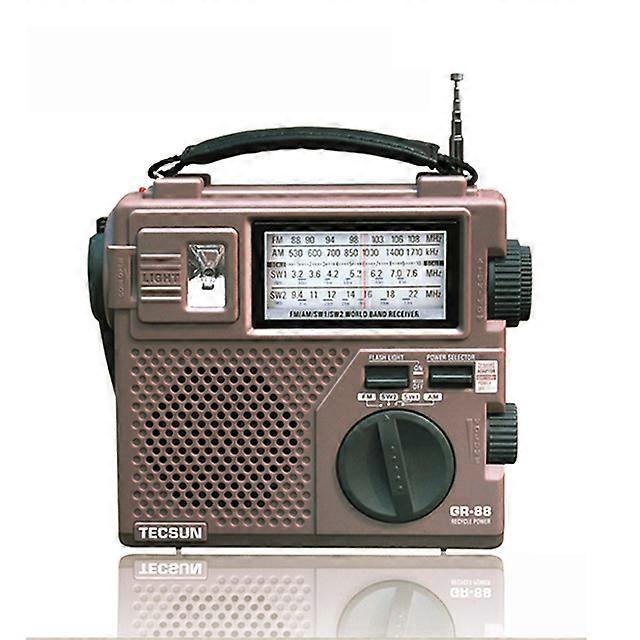 All-band portable Digital Radio Receiver Emergency Light Radio Dynamo Radio With Built-In Speaker Manual Hand Power GR-88P