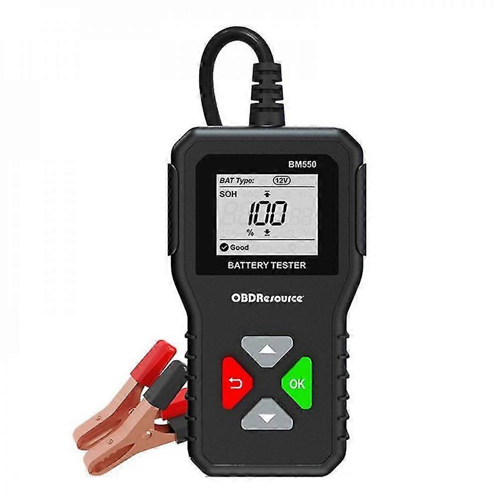 Bm550 Car Battery Tester 6v 12v 24v 100-2000 2ah-220ah Battery System Detect Auto Battery Analyzer JVV