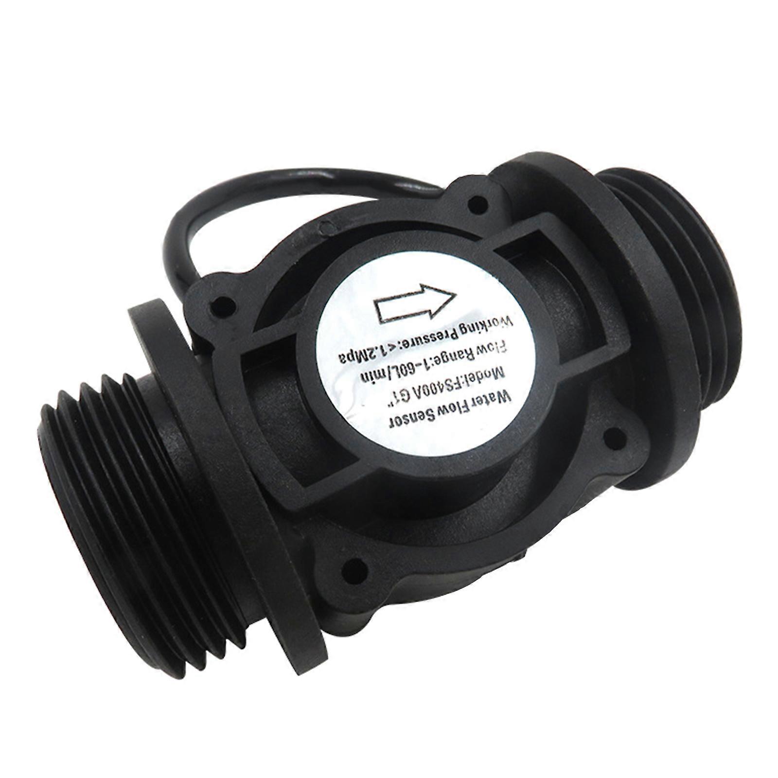 Compact Water Flow Sensor Switch Flow Meter Flowmeter Counter 1-60L/min Plastic