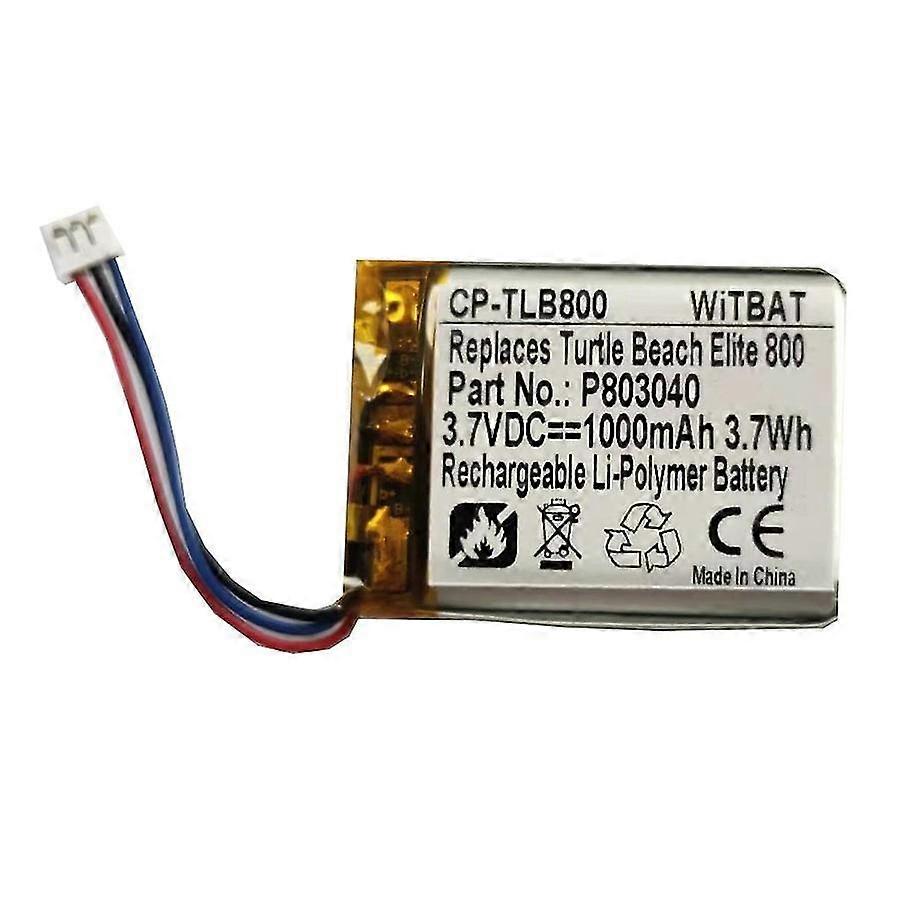 xjConvient pour la batterie de casque Turtle Beach Elite 800 P803040