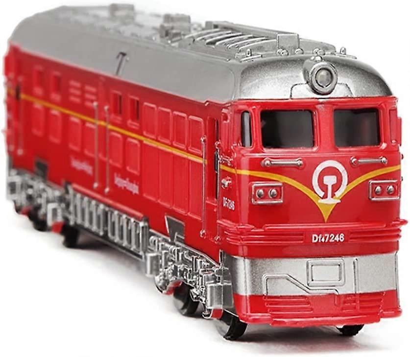 KATEA Horn Sounding Train Toy Kids from 3 to 5 Years Old with Flashing Head Light, Mediun-Size Fun Plastic Train Engine Toy with Battery for Kids 5-7 