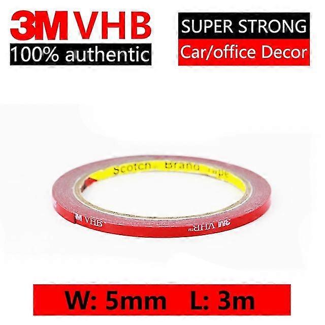 5 مم × 3 م 3 م Vhb شريط مزدوج الوجهين سوبر قوي ارتفاع درجة الحرارة رمادي رغوة لاصقة من جانبين لديكور السيارة / المنزل