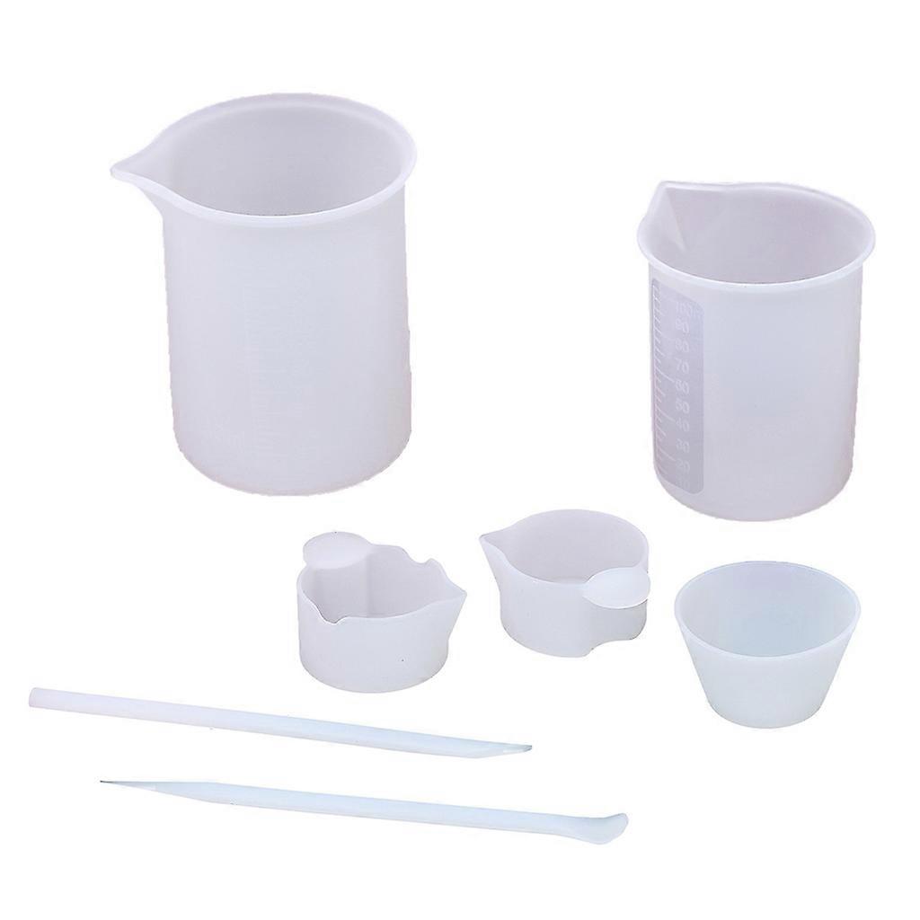 Reusable Resin Mixing Split Cup 100ml Non-Stick Measuring Cup with Precise Scale