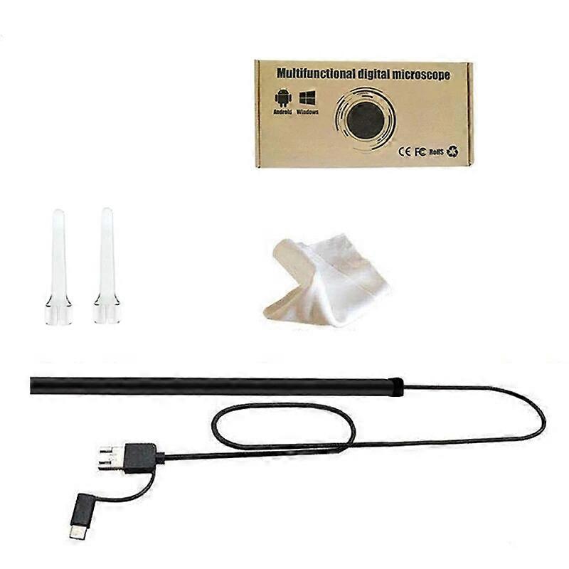 3 in 1 Professional Multifunctional In Ear Cleaning Endoscope Visual Ear Spoon 5.5mm Ear pick Otoscope Borescope Tool