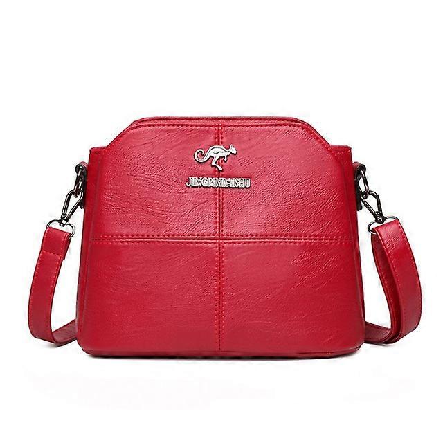 Borse a tracolla piccole in pelle solida per le donne 2021 Nuova borsa a tracolla semplice multitasche Borse a tracolla casual da designer Sac A Main
