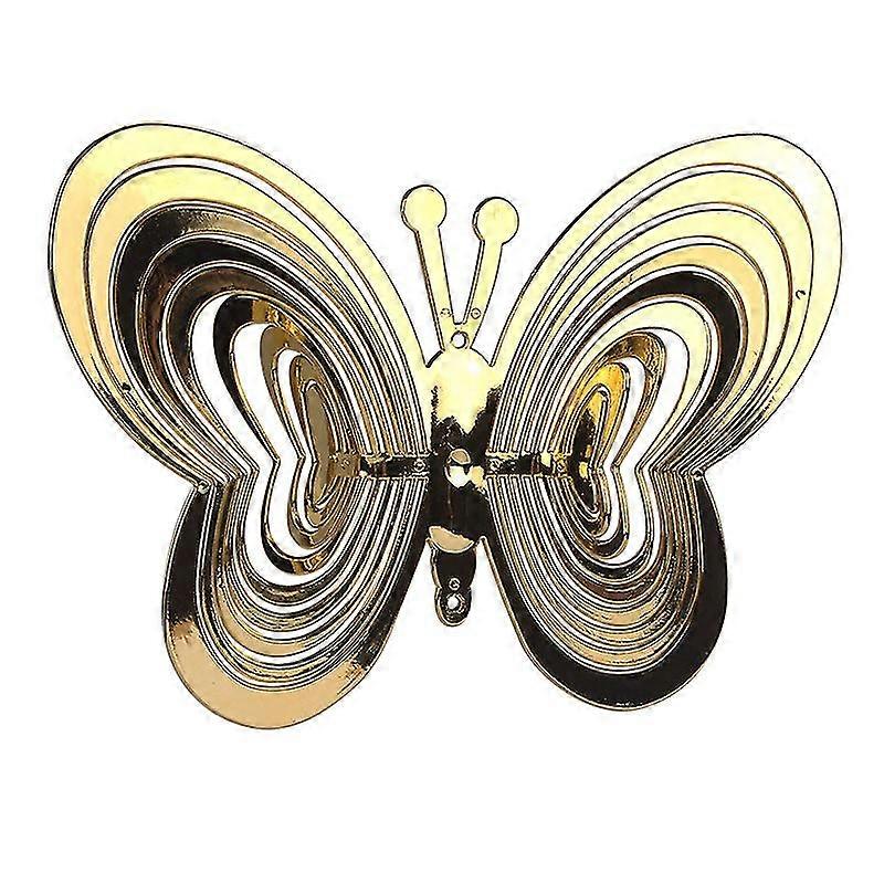 6PCS Bird Repellent Spiral Reflectors Colorful Butterfly, Hanging Reflective Bird Deterrent Device