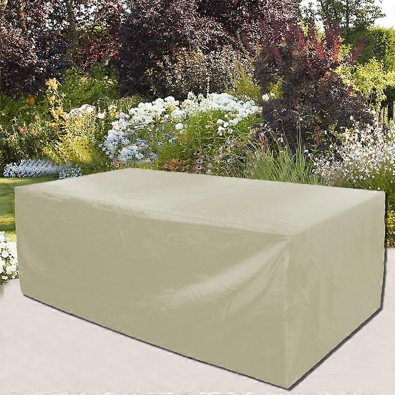 Coperture per set di mobili da esterno, coperture per mobili da giardinoResistente agli strappi e durevole, impermeabile e antipolvere beige 200*16...