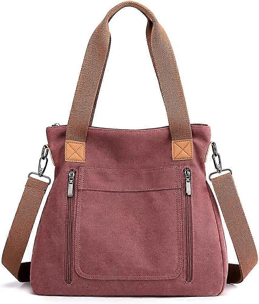 女性のためのキャンバスハンドバッグショルダーバッグレディースヴィンテージクロスボディショッピングホーボーバッグ