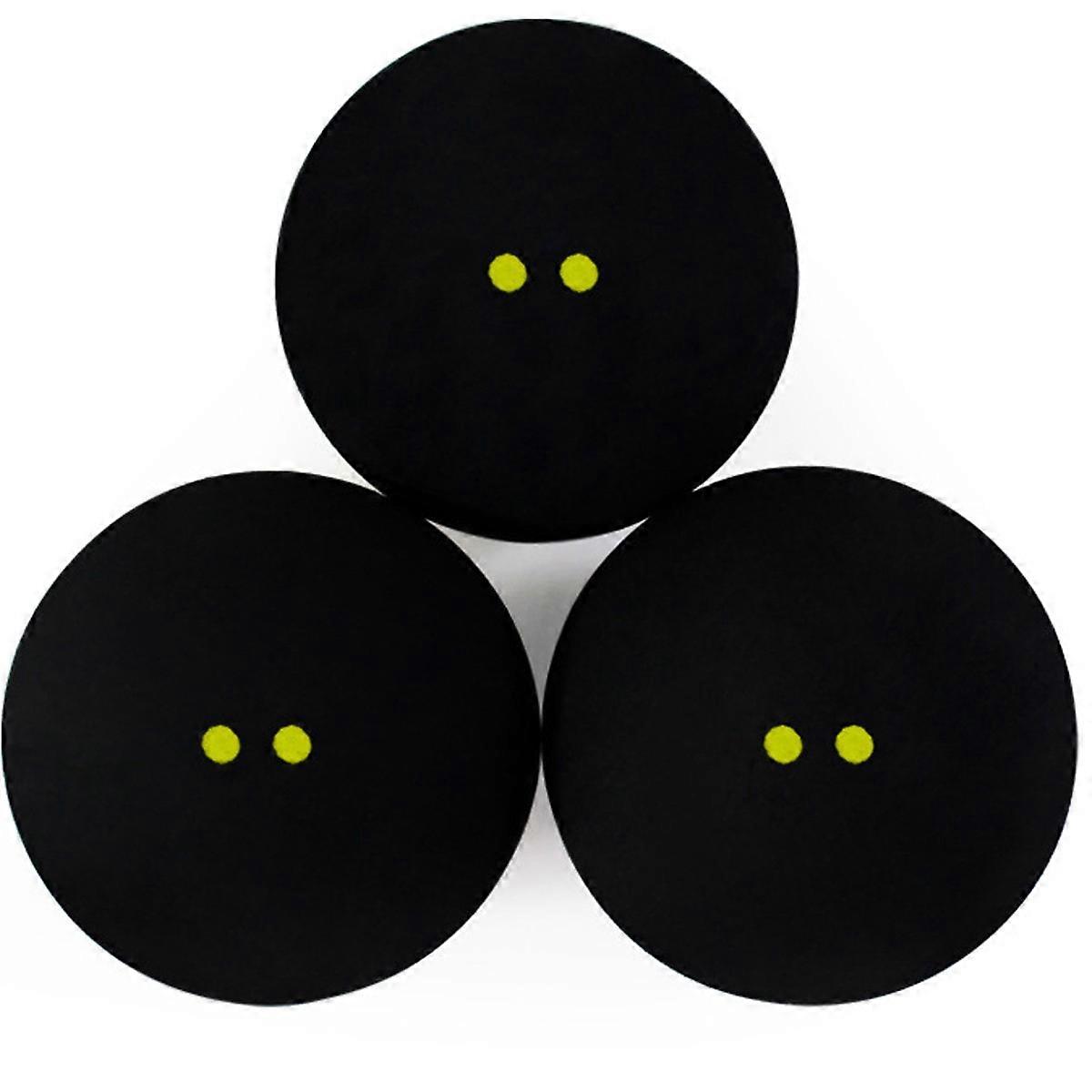 Squash game ball with double yellow dots is super slow and elastic, suitable for professional players