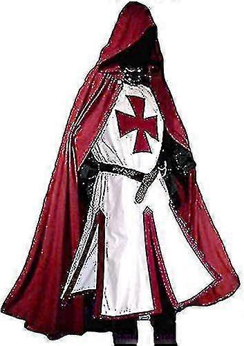 أزياء هالوين ، أزياء تمبلر ، أزياء مرحلة الحفلات فرسان الهيكل كاملة Set_y جودة عالية