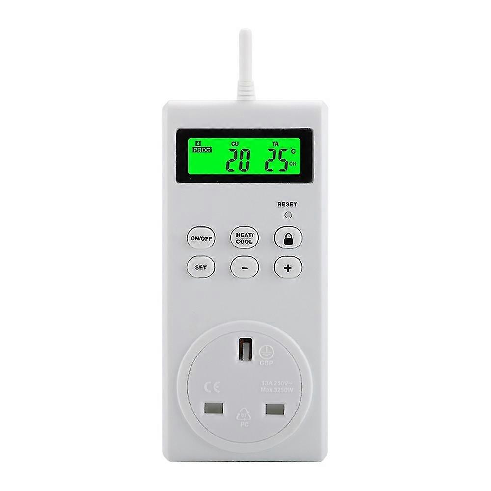 Ts-3000 Adjustable Thermostat Universal Plugin Heating Cooling Compatible Wall Mount Space Heaters