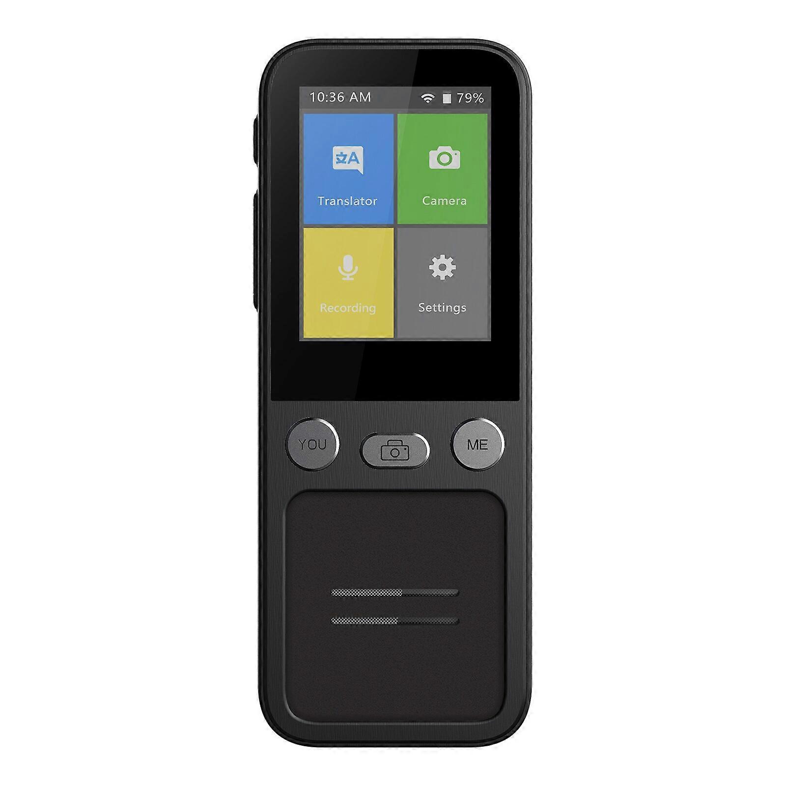 T16 Translator 138 Translation Languages Wifi Voice Input - Black