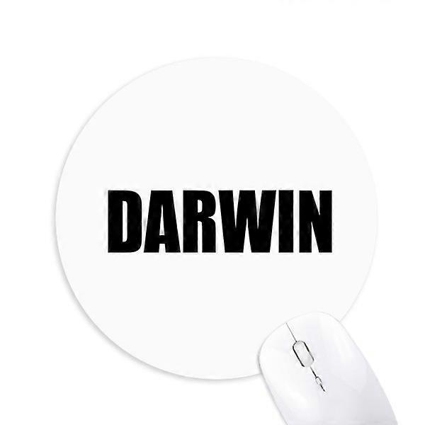 Darwin Australia City Name Round Non-Slip Rubber Mousepad Game Office Mouse Pad