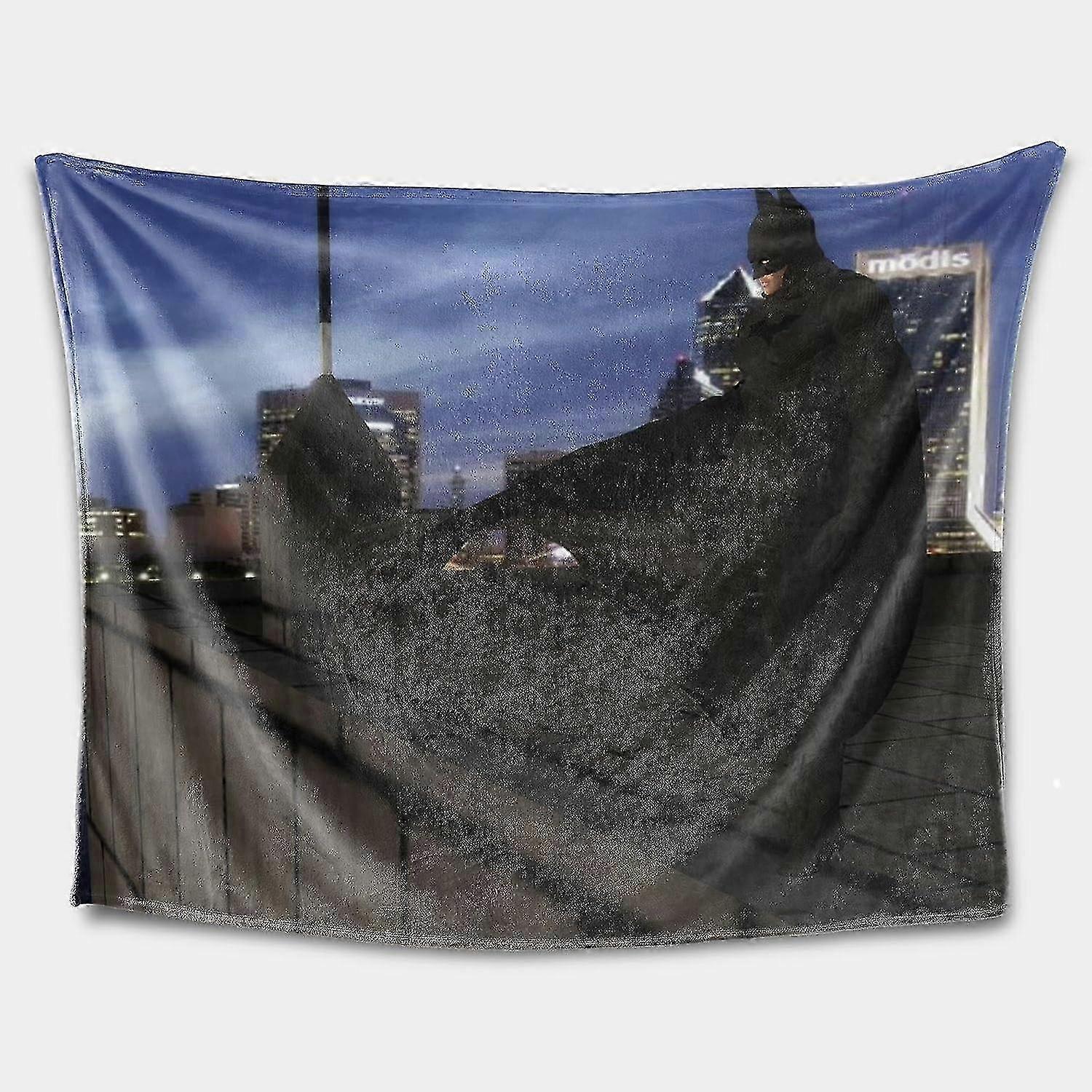 t3456 Couverture chauve-souris héros wayne couverture en flanelle léger et confortable couverture couverture bn3456