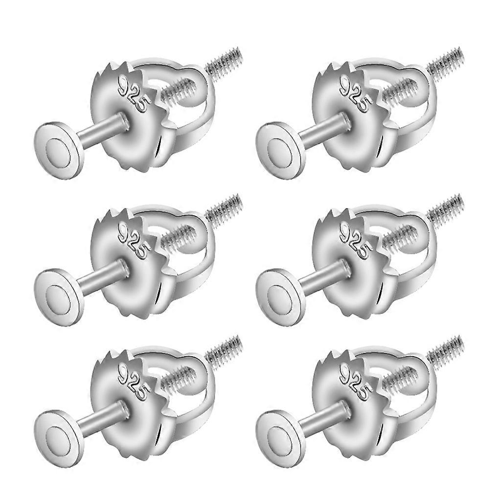 Stainless Steel Screwbacks Earring Backs Replacements for Studs Locking Set