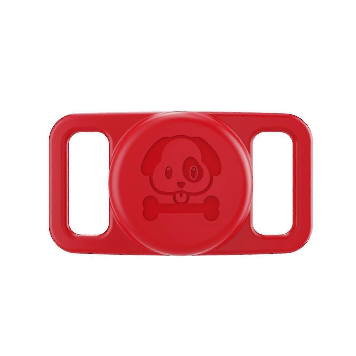 Locator Case for Pet Silicone Locator Loss Prevention Tracker Waterproof Protective Case,Red