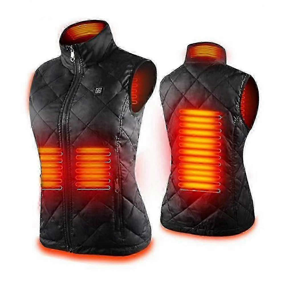 Women's Heated Vest With 4 Heating Zones Winter Keep Warm Jacket