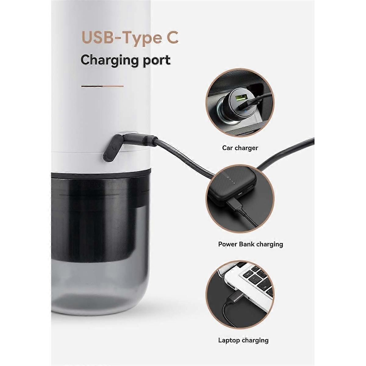 Portable Espresso Maker Wireless Coffee Maker 2 in 1 Small Travel Espresso Machine for Camping Offi