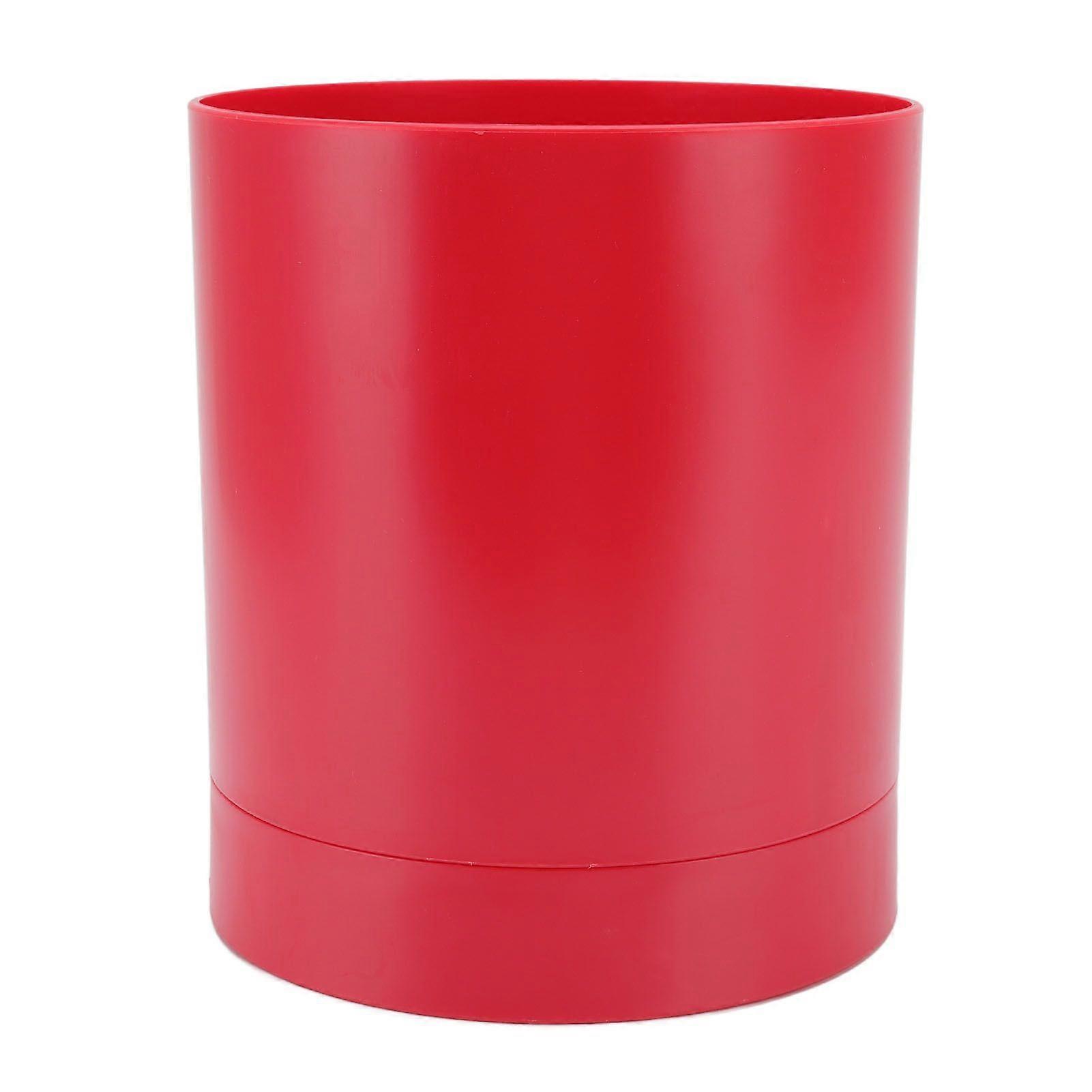 Utensil Holder 360 Degree Rotatable Simple Chopstick Basket Tableware Storage Container for Home Kitchen Red