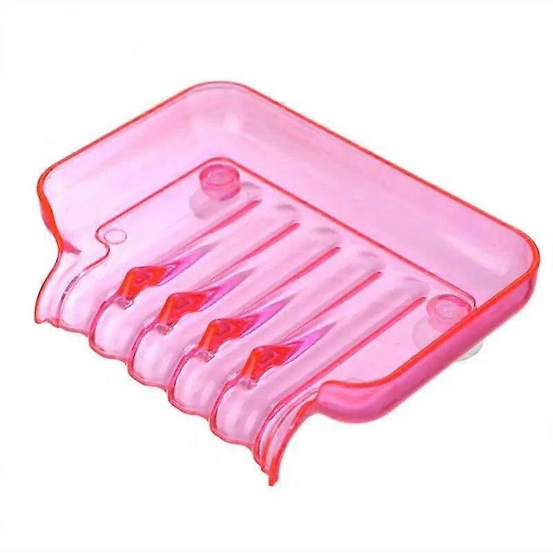 Creative Waterfall Soap Holder Non-Slip Soap Dish Suction Cup Drain Soap Shower Soap Container Plastic Soap Tray For Bathroom