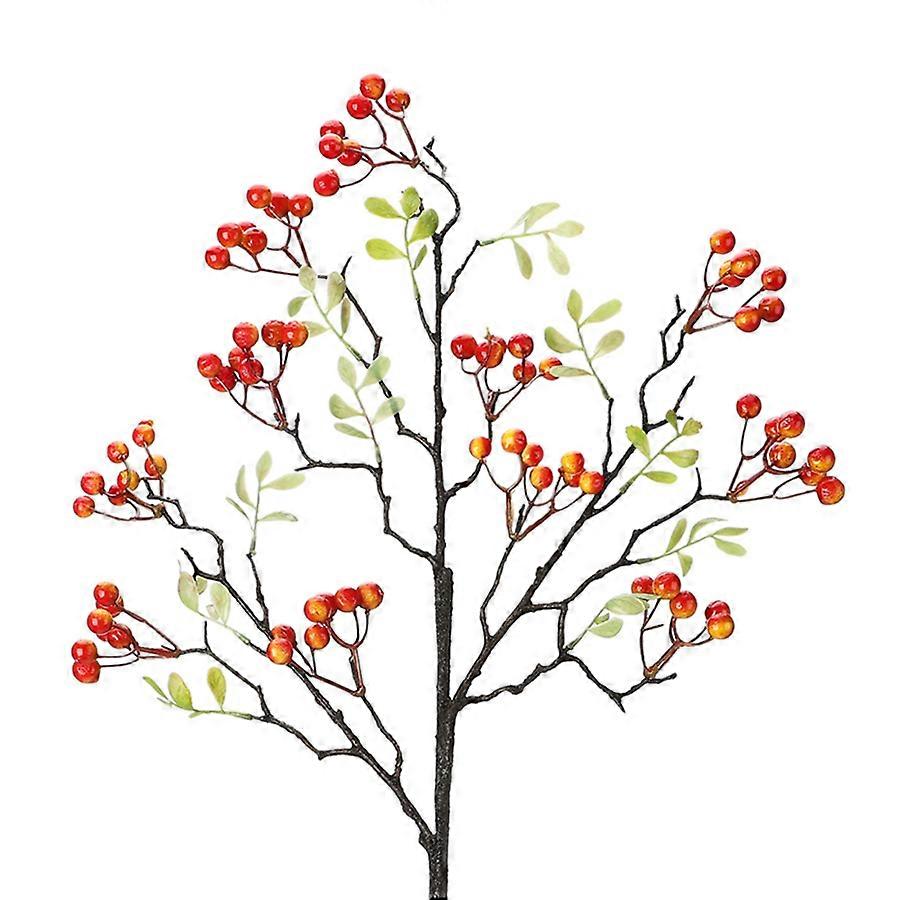 Artificial Winter Red Berry Plant 70cm for Table Centerpiece