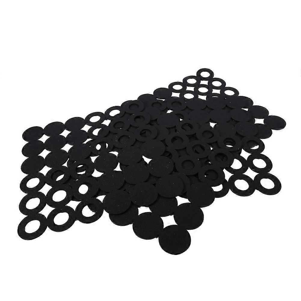 4PCS Square Non-woven Placemats Table Mat Felt Dining Tablemats Black