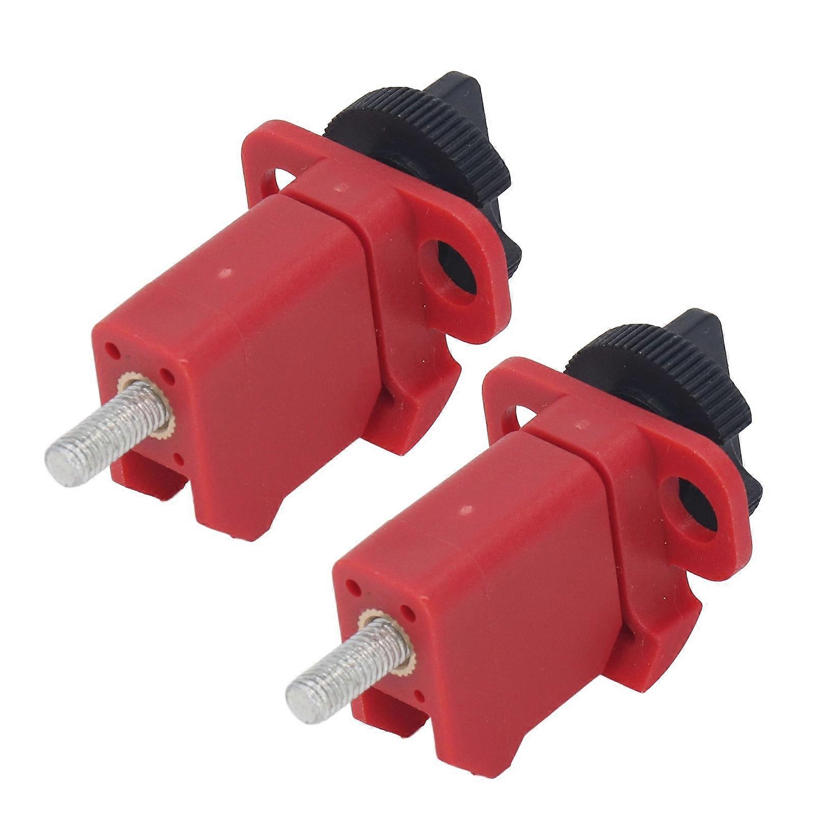 Circuit Breaker Lockout Device Set, Set ABS Mini High Temperature Resistant Compact Breaker Lock for Electrical Locking