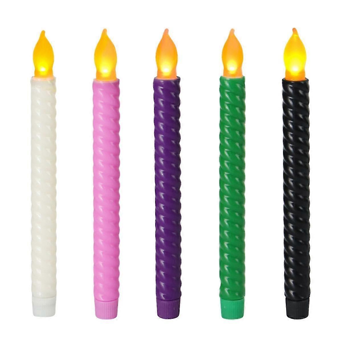 LED Electronic Candle Lights, Long Yellow Flash, Simulation Pole Candle