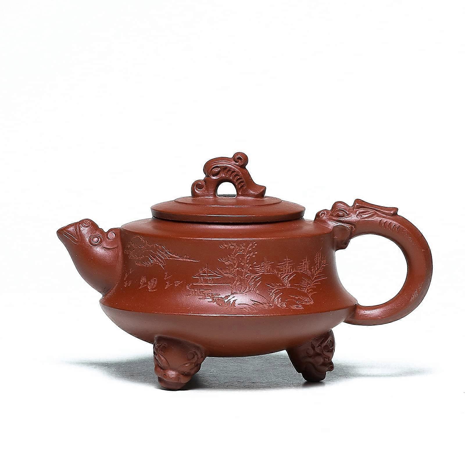 Handmade Yixing clay teapot for brewing tea 8 Oz