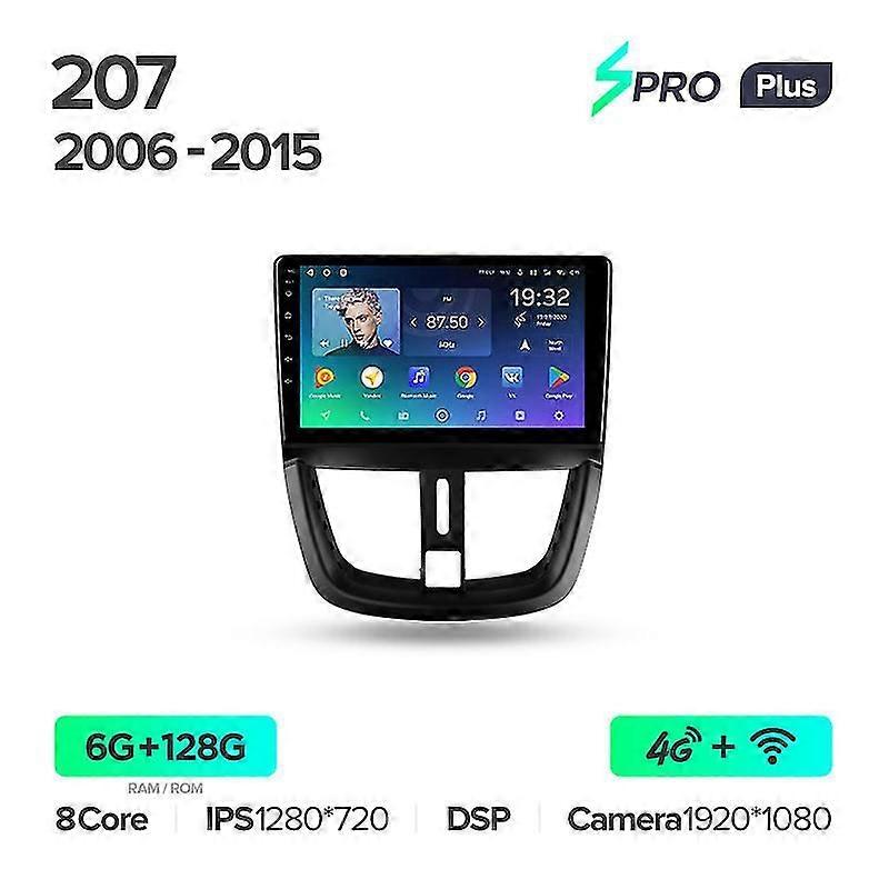 For Peugeot 207 2006 - 2015 Car Radio Multimedia Video Player Navigation Gps Android 10 No 2din 2 Din Dvd