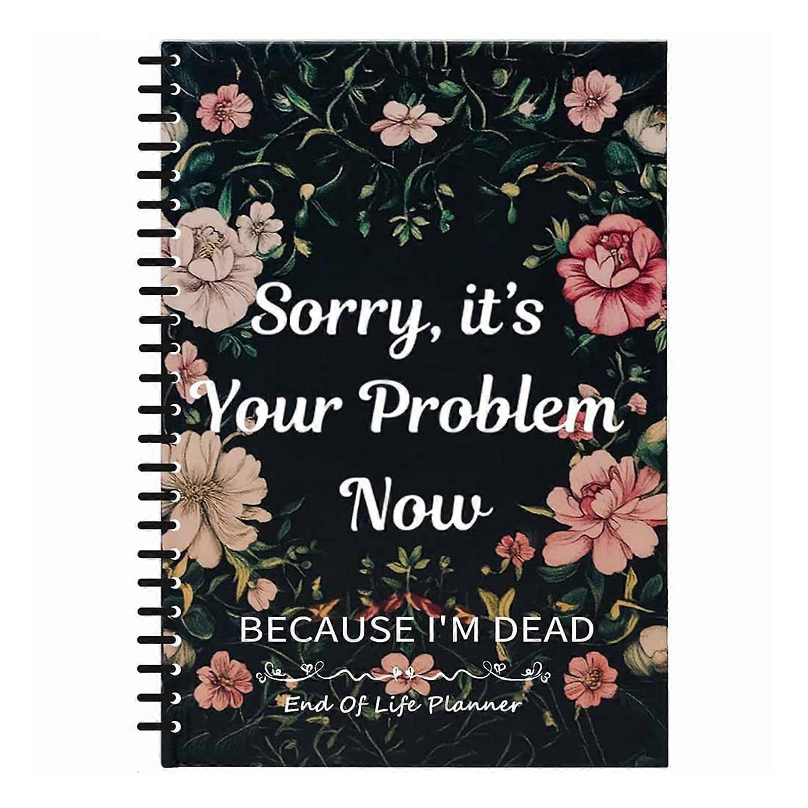 End of Life Planner Organiser Notebook Final-Will Arrangements Workbooks Guide Efficient Life Planner for Everyday Use