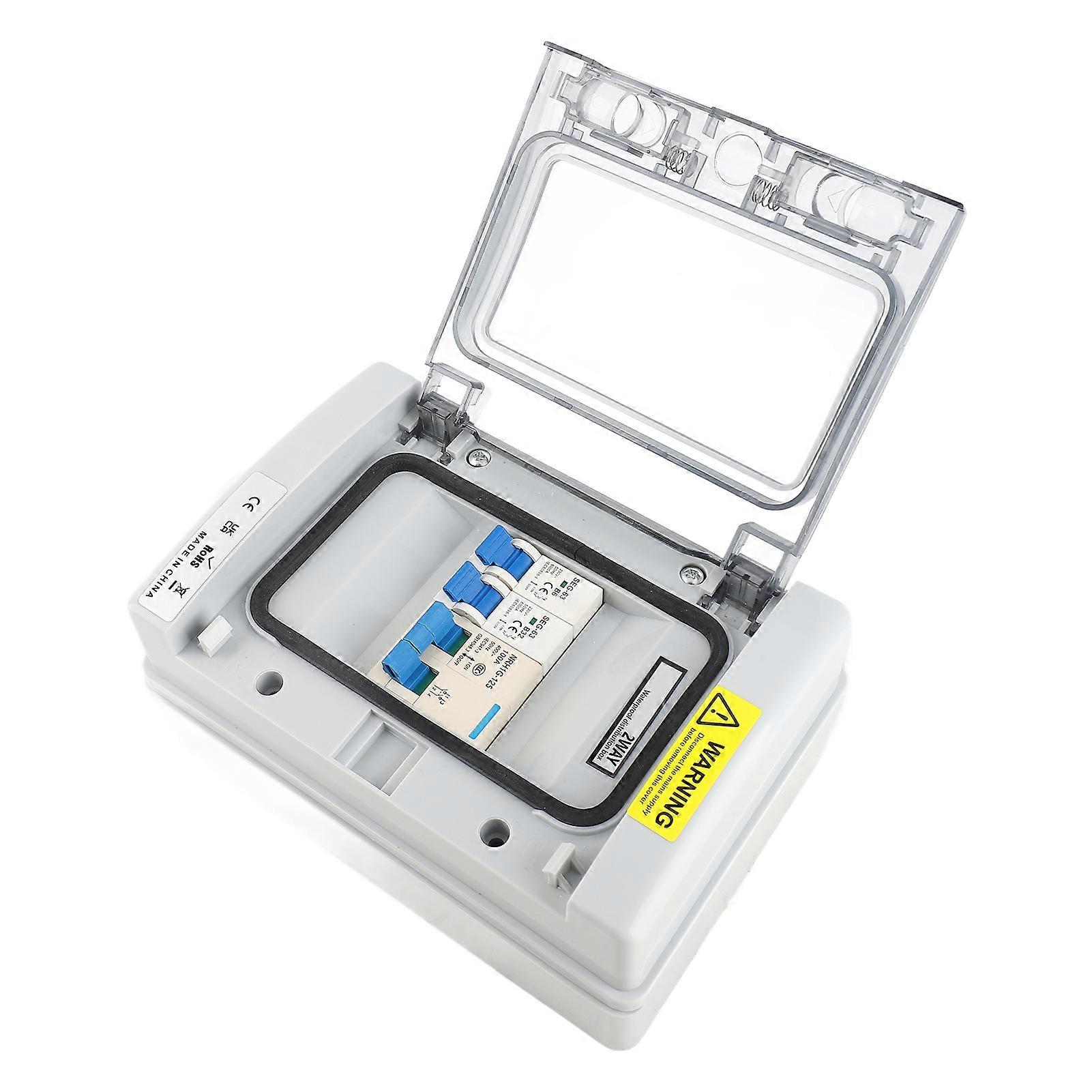 Water Proof Distribution Box ABS PC Circuit Breaker Distributions Protection Boxes for Garages 230V