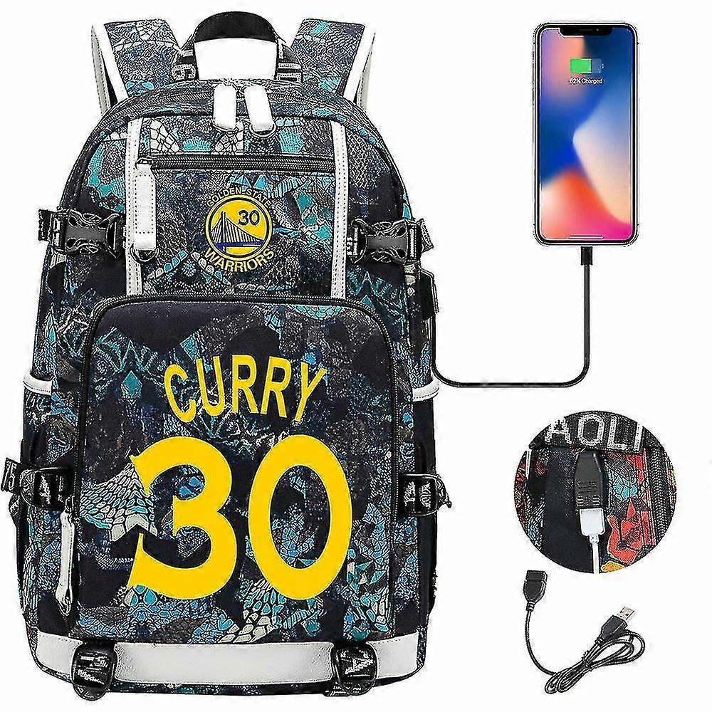 Curry 30 Usb Ακουστικά Youth School Bag - Basketball Star Design Για Φοιτητές - Άνδρες/Γυναίκες Σακίδιο Ταξιδίου