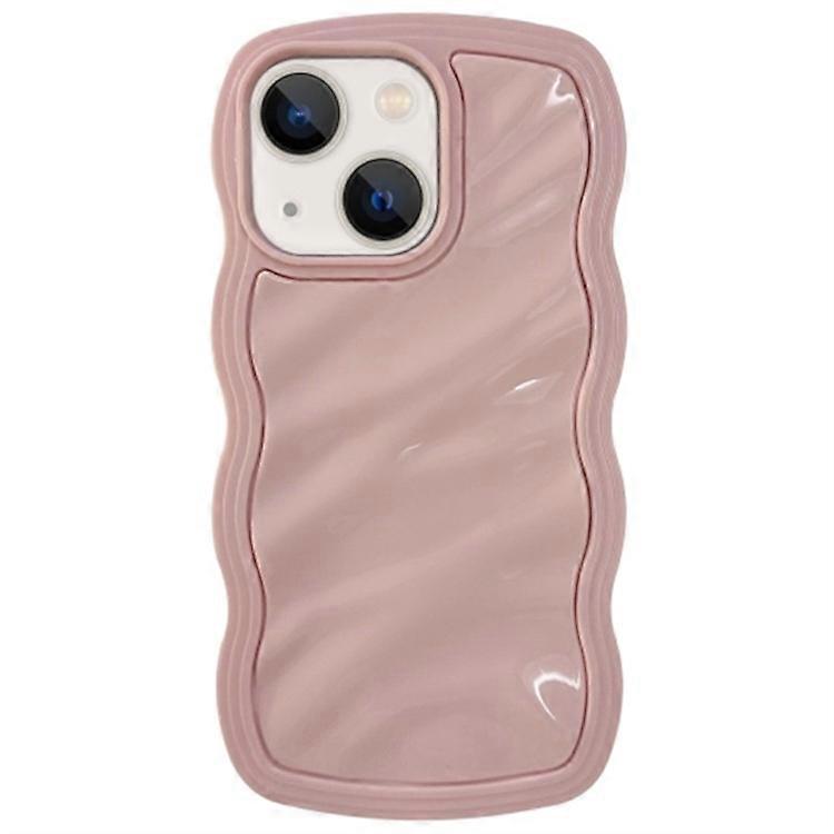 Compatible For iPhone 15 TPU Case Wave Frame Water Ripple Mobile Phone Back Cover