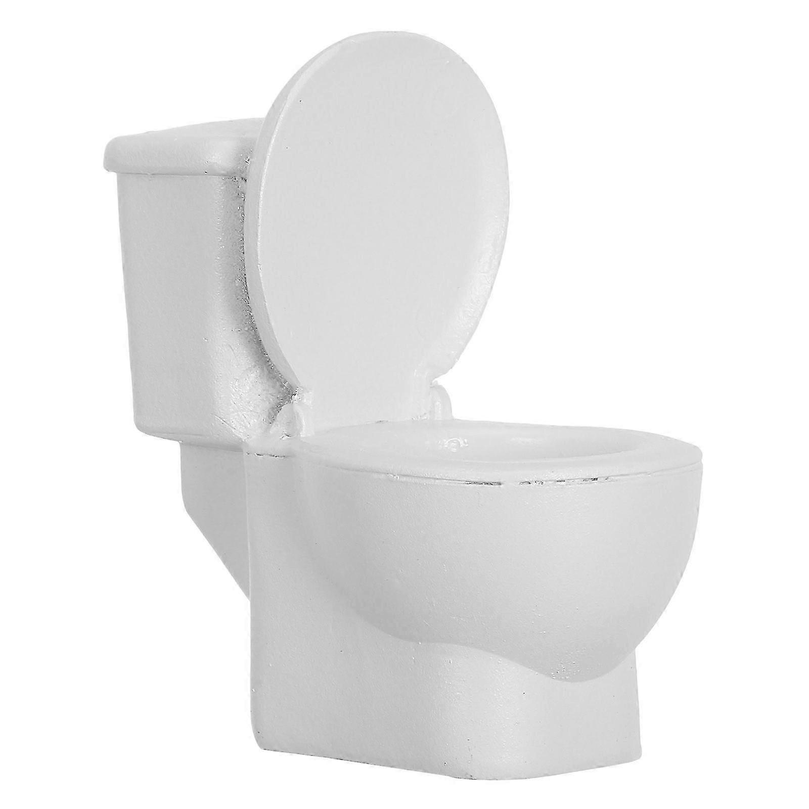 Miniature Commode Garden Ornament Resin Mini Commode Model Adornment for Home
