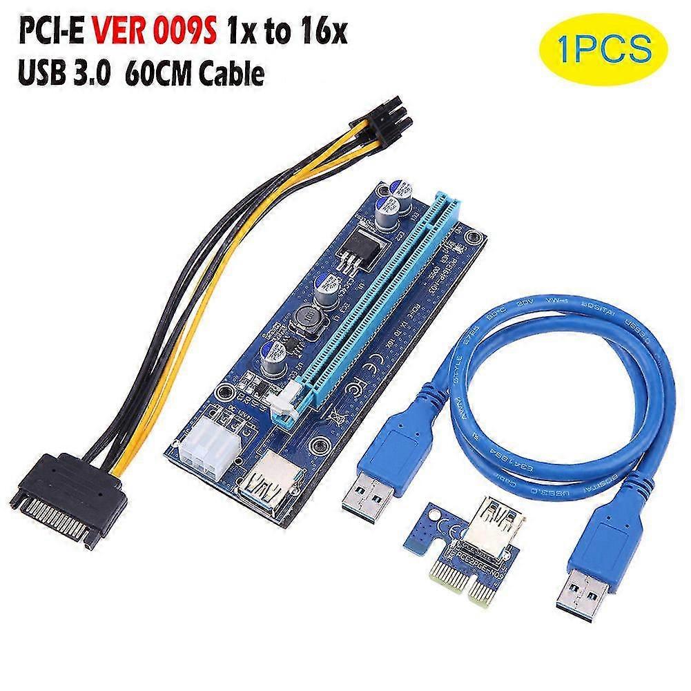 1pc/6pcs/12pcs PCI-E Riser Card 1x to 16x USB 3.0 VER 009S Mining Extender Board for Bitcoin