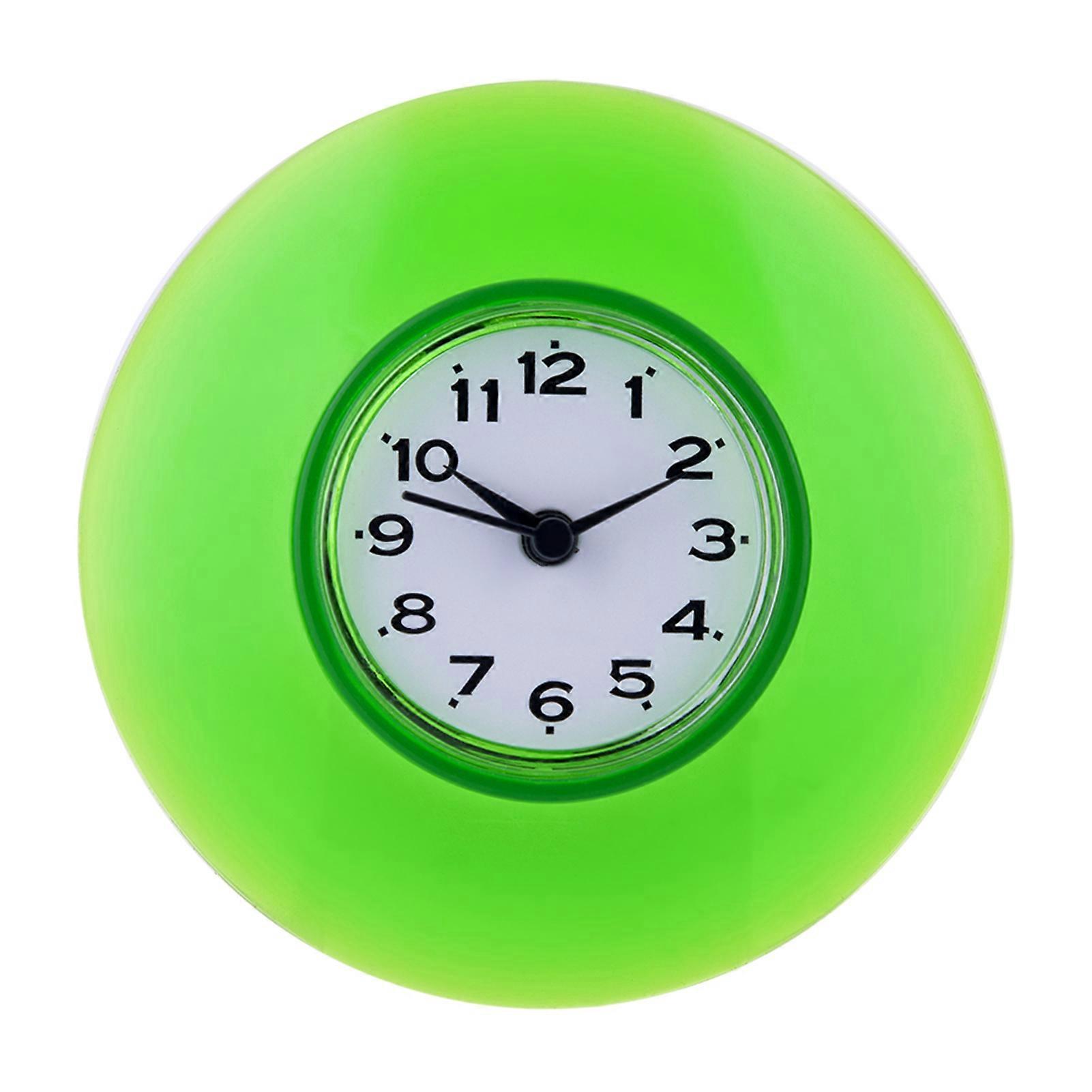 Bathroom Kitchen Mirror Suction Wall Clock Quartz Shower Clock 10 Inch Waterproof Decorative Timepiece