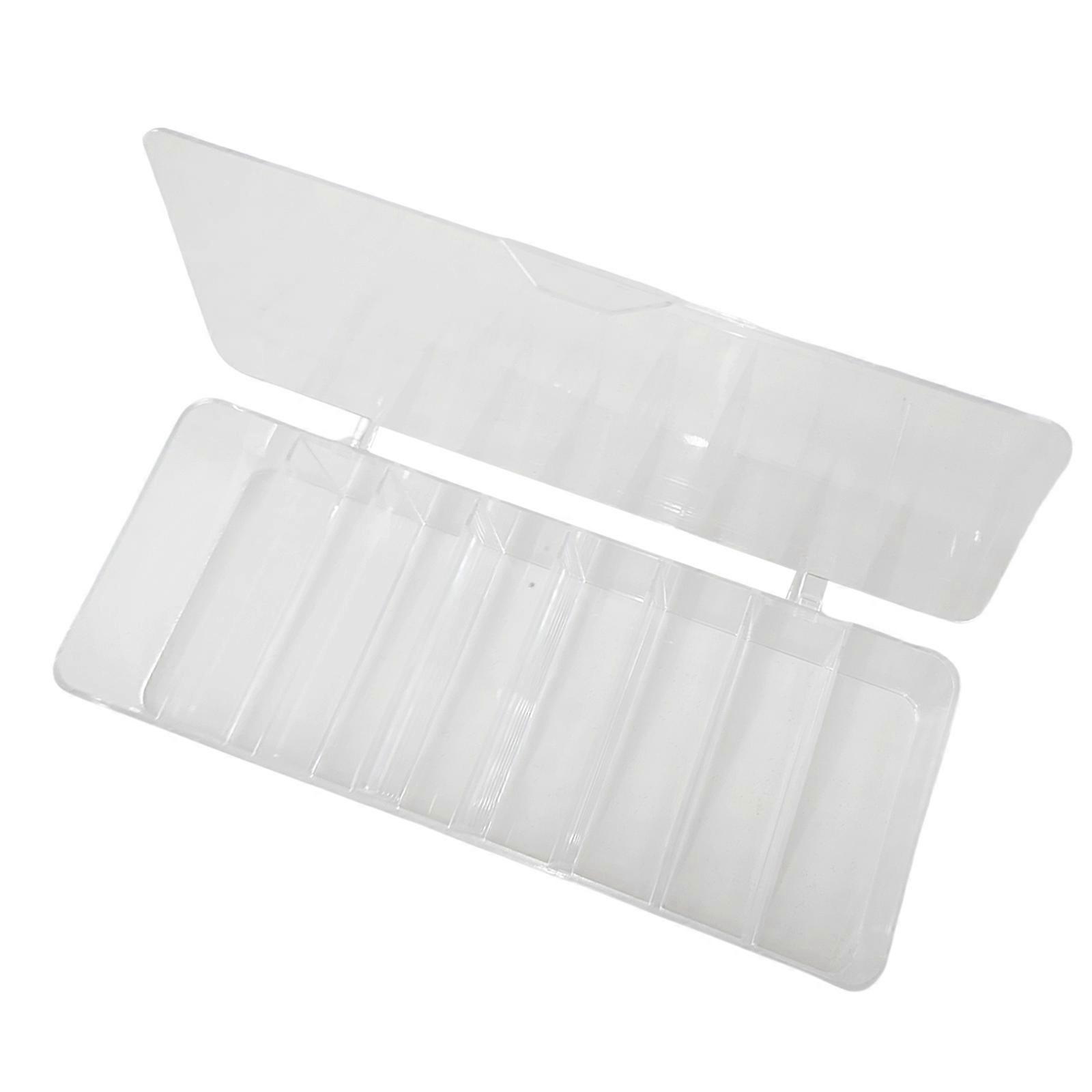 Cable Management Box with 8 Compartments Cable Organiser Transparent Storage Box Cable Storage Box for Worktop Organiser