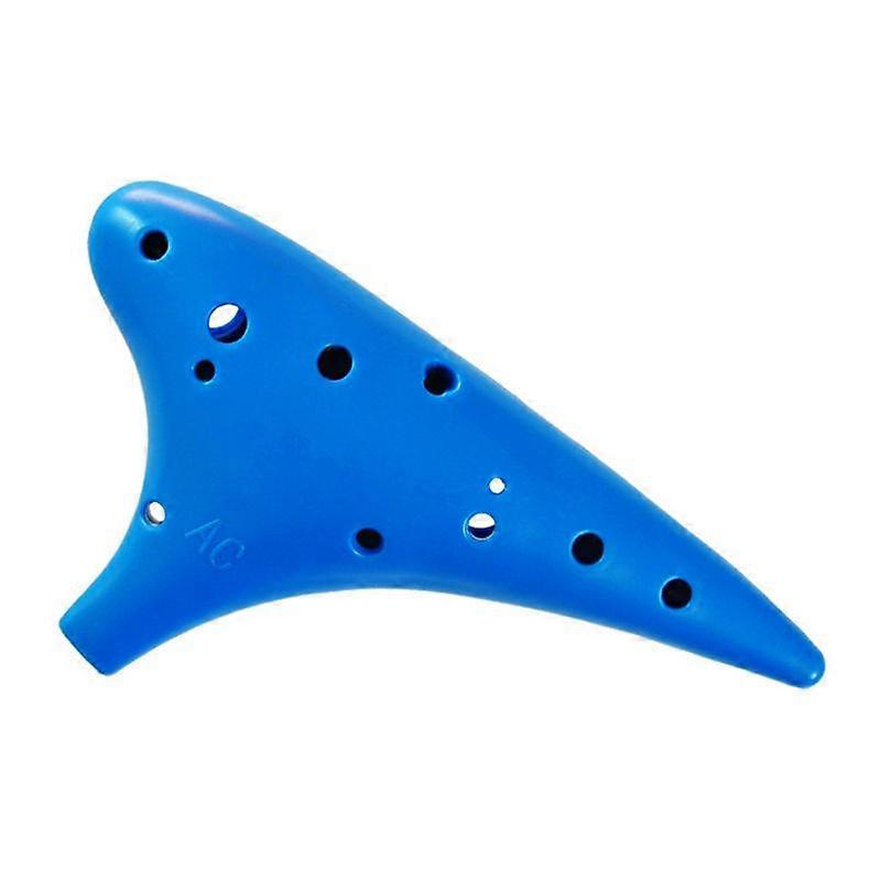 Ocarina Resin Alto C Tuning Ocarina 12-hole Multicolor Flute Adult Children's Instrument Resistant Falling Ocarina Rope Color Random
