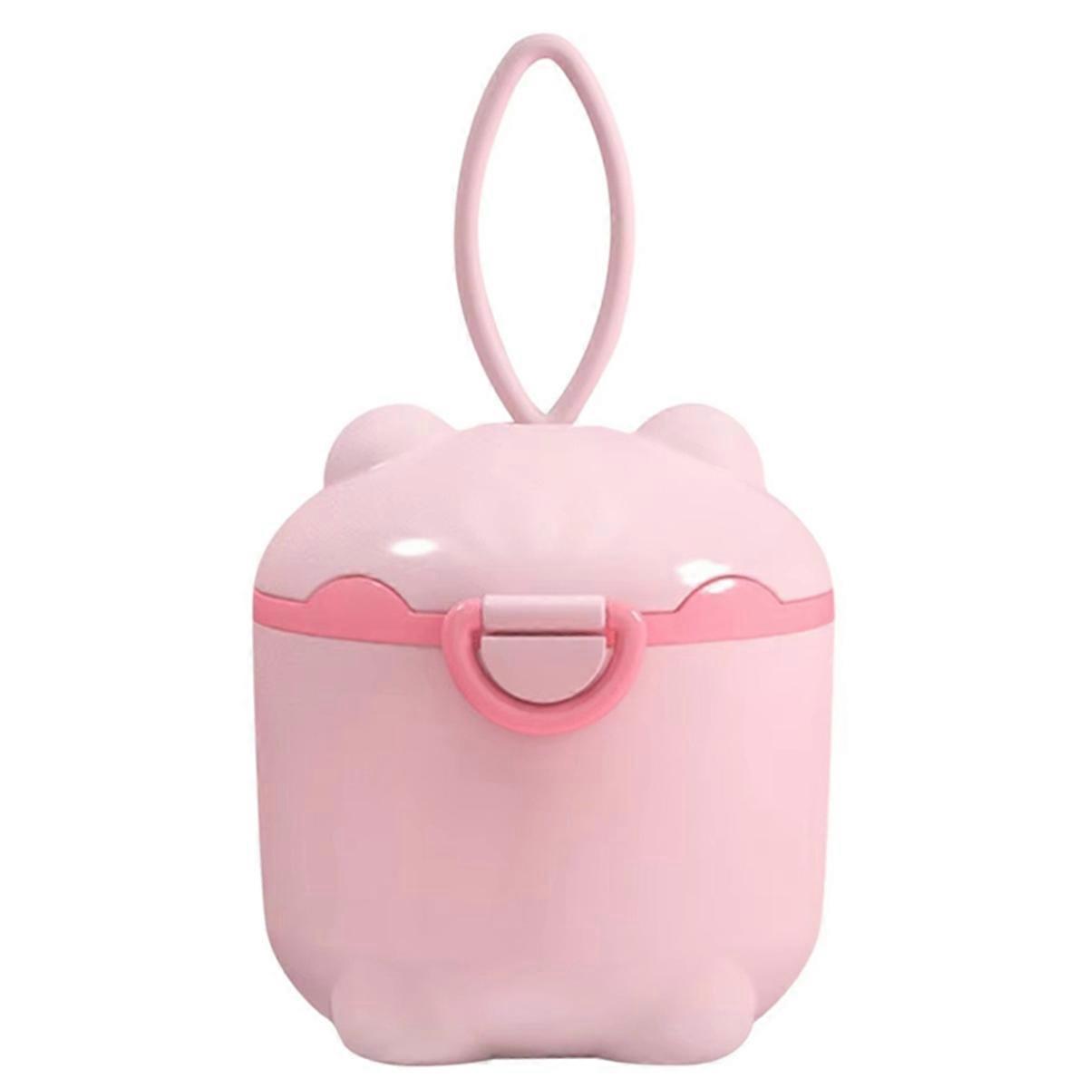 Multi-Functional Baby Milk Powder Dispenser, Portable Storage Container with Sealed Grids for Rice, Flour, and Snacks B