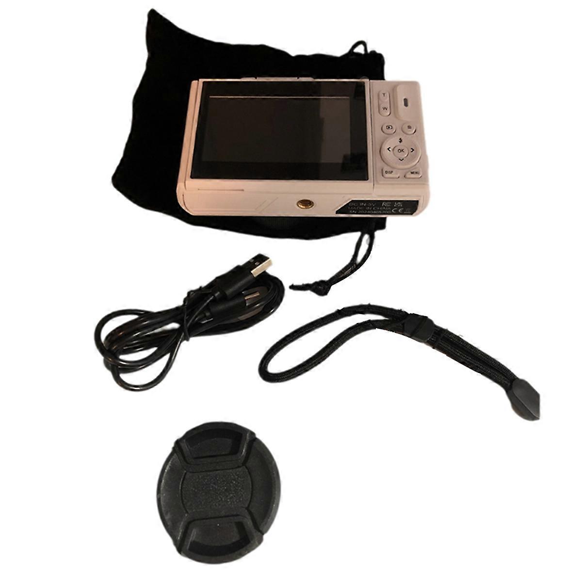 64MP Digital Camera for Photography 4K Video Vlog Camcorder white