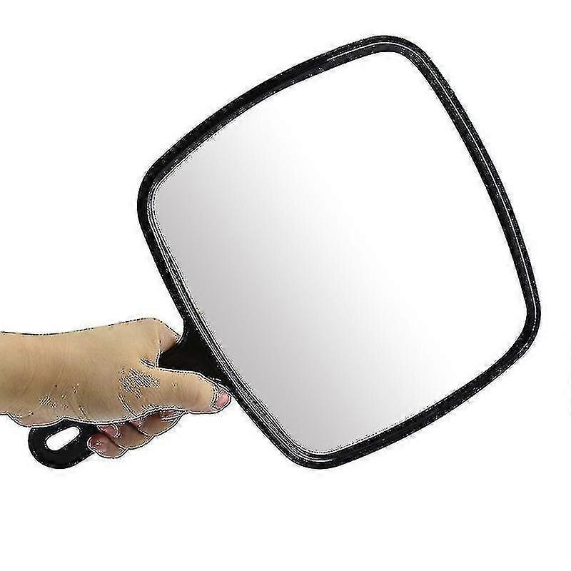 Hand Mirror Extra Large Black Handheld Mirror With Handle Multi-purpos Tw