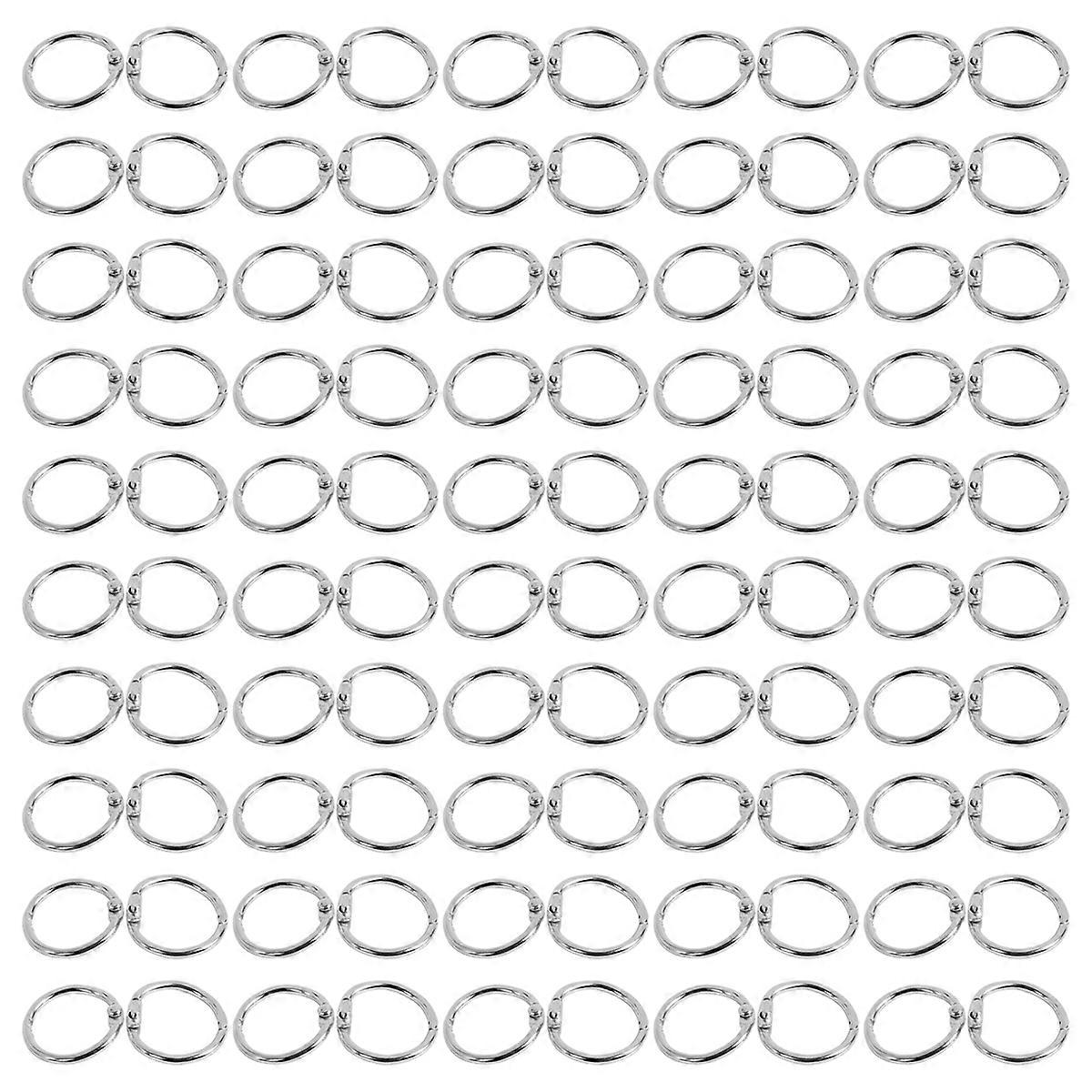 100Pcs 19Mm Loose Leaf Binder Rings for Scrapbook/Album/Craft