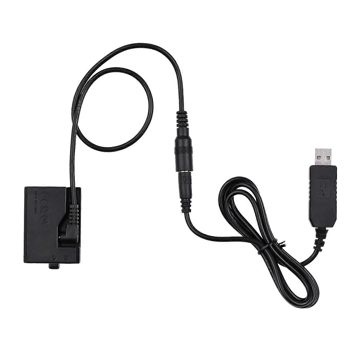 -E10 5V USB Dummy Battery DC Coupler Adapter(Replacement for LP-E10) for Rebel T3/T5/T6/T7/T100