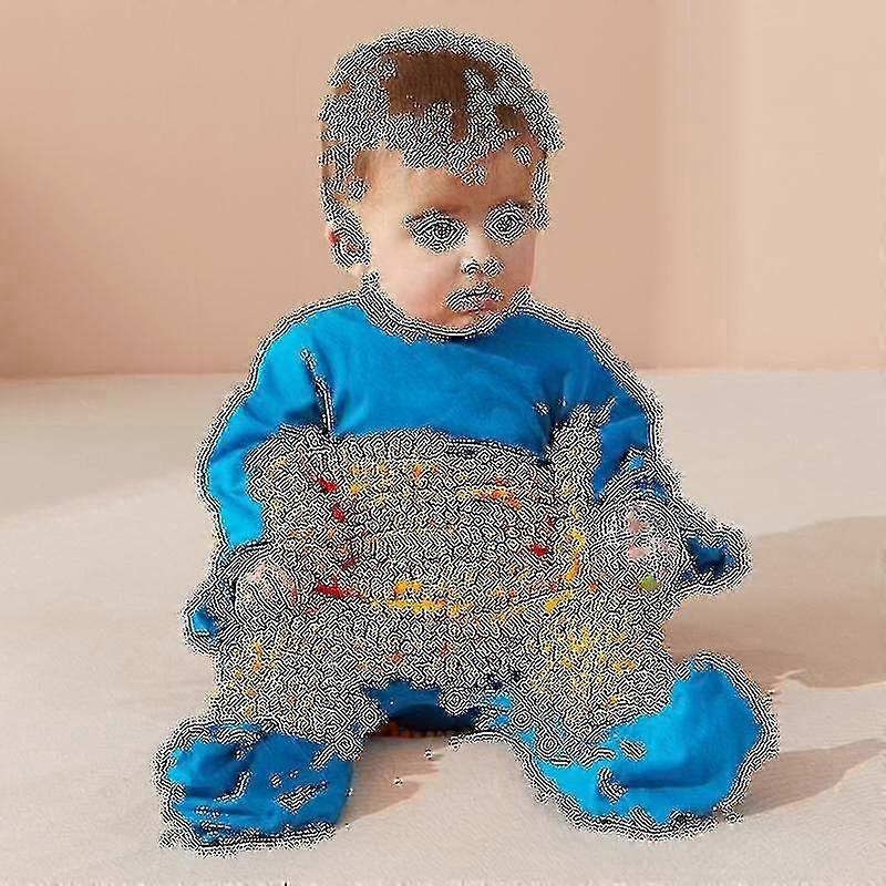 Baby Pojkar Flickor Rengöringsmopp Romper Babymoppkläder Långärmade Krypkläder Jumpsuit Bomull Spädbarnsmoppdräkt