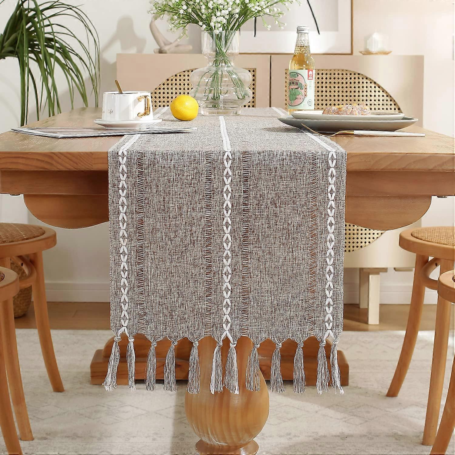 Rustic Table Runner for Holiday Party 108 Inches