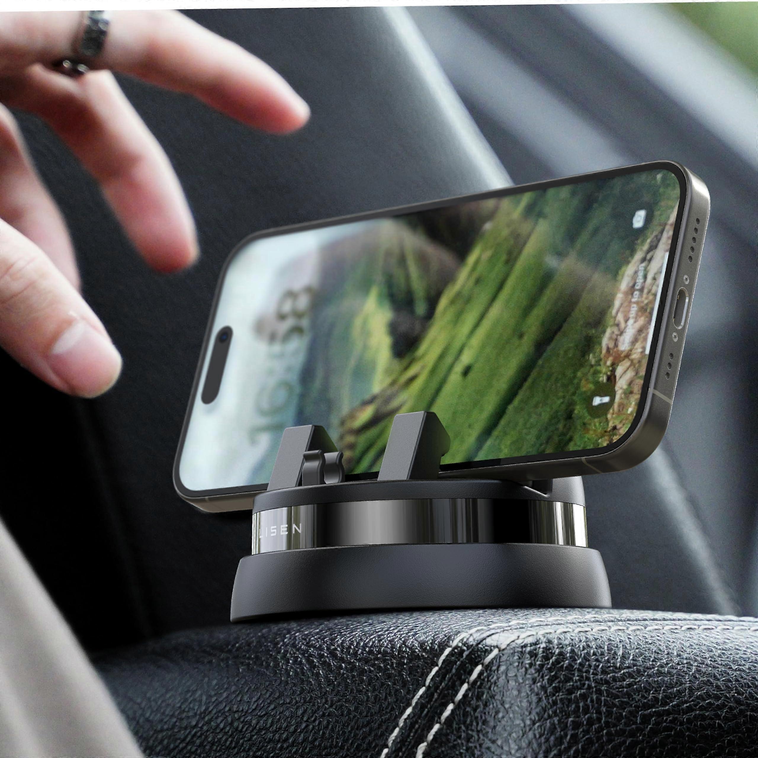 Car Phone Holder Mount Dashboard,360° Rotatable,Multifunctional,Compatible with iPhone 15 Pro Max