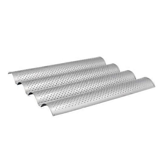 2/3/4-Slot Crusty Perforated Non Stick Baguette French Bread Bake Tray Pan Tool