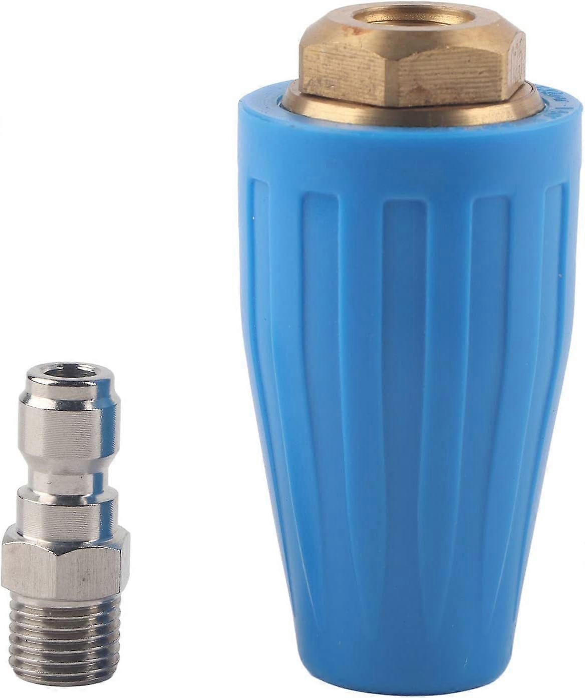 High-Speed Turbo Pressure Washer Swivel Nozzle - 4.0GPM 1/4" Quick Connect Plug 3600PSI/250 BAR